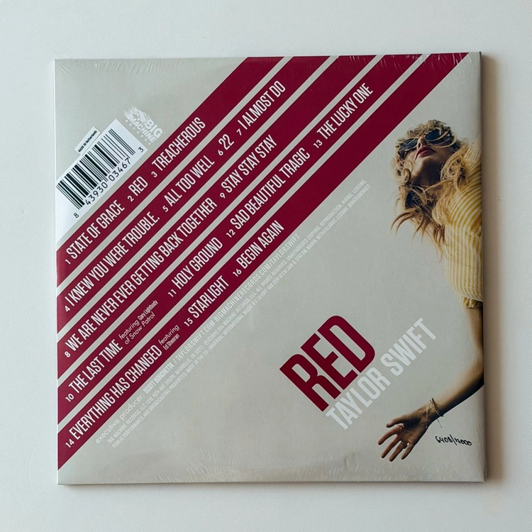 테일러 스위프트 RED RSD 크리스탈 클리어 LP 한정판 새상품 이미지