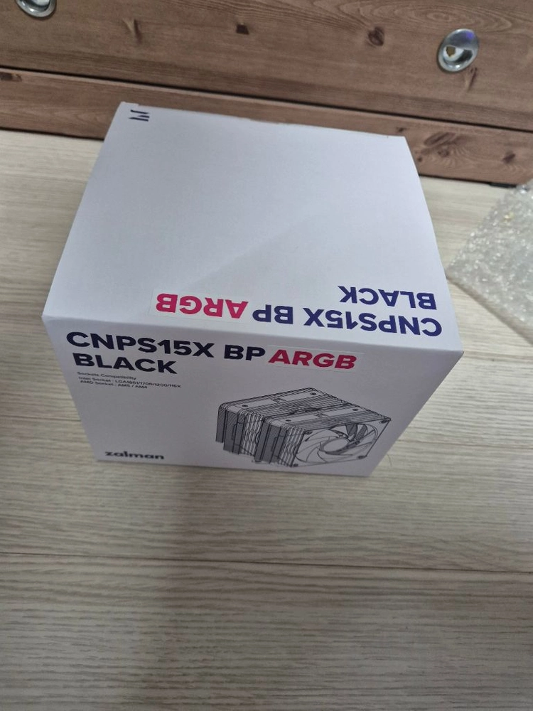 잘만 CNPS15X BP 휨제로 ARGB 블랙 CPU 듀얼 공냉쿨러 미개봉 새제품 이미지