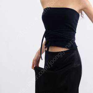le17septembre CASHMERE BLEND KNIT TUBE TOP 튜브 탑 이미지