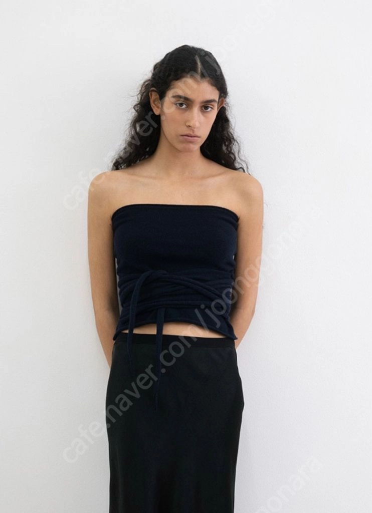 le17septembre CASHMERE BLEND KNIT TUBE TOP 튜브 탑 이미지