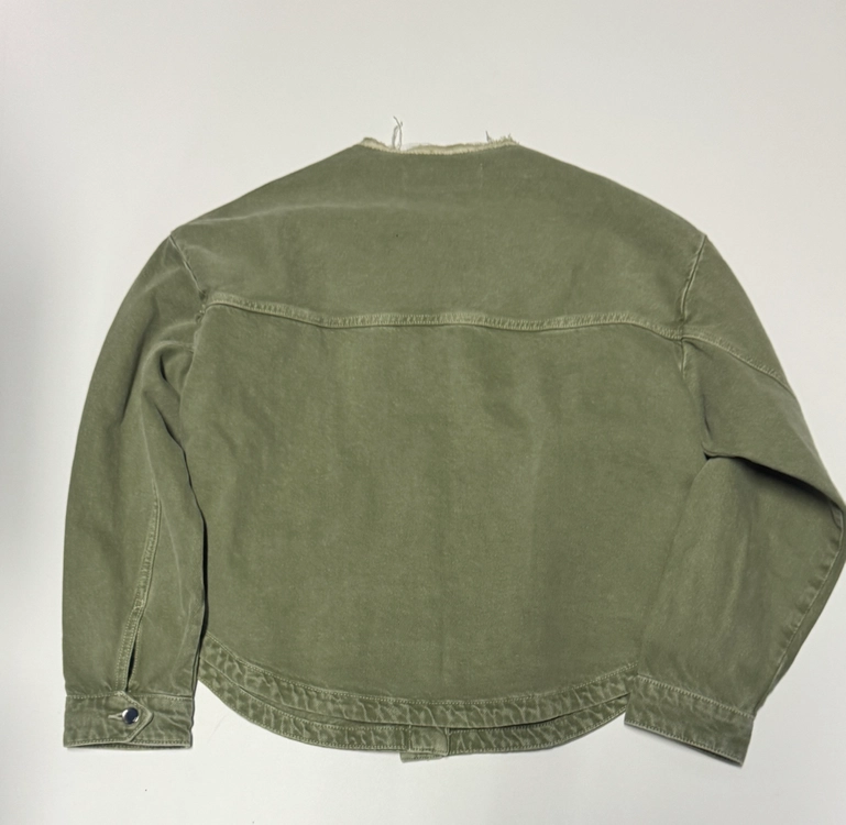 여성 자라 ZARA 카라리스 오버핏 데님 워크 자켓 M 이미지