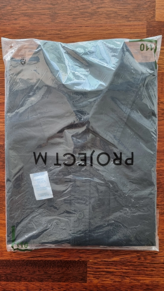 [미착용 새상품] 무신사스탠다드 베이식 옥스포드 셔츠 블랙 2XL(110) MM0SL4Z01 / 무탠다드 이미지