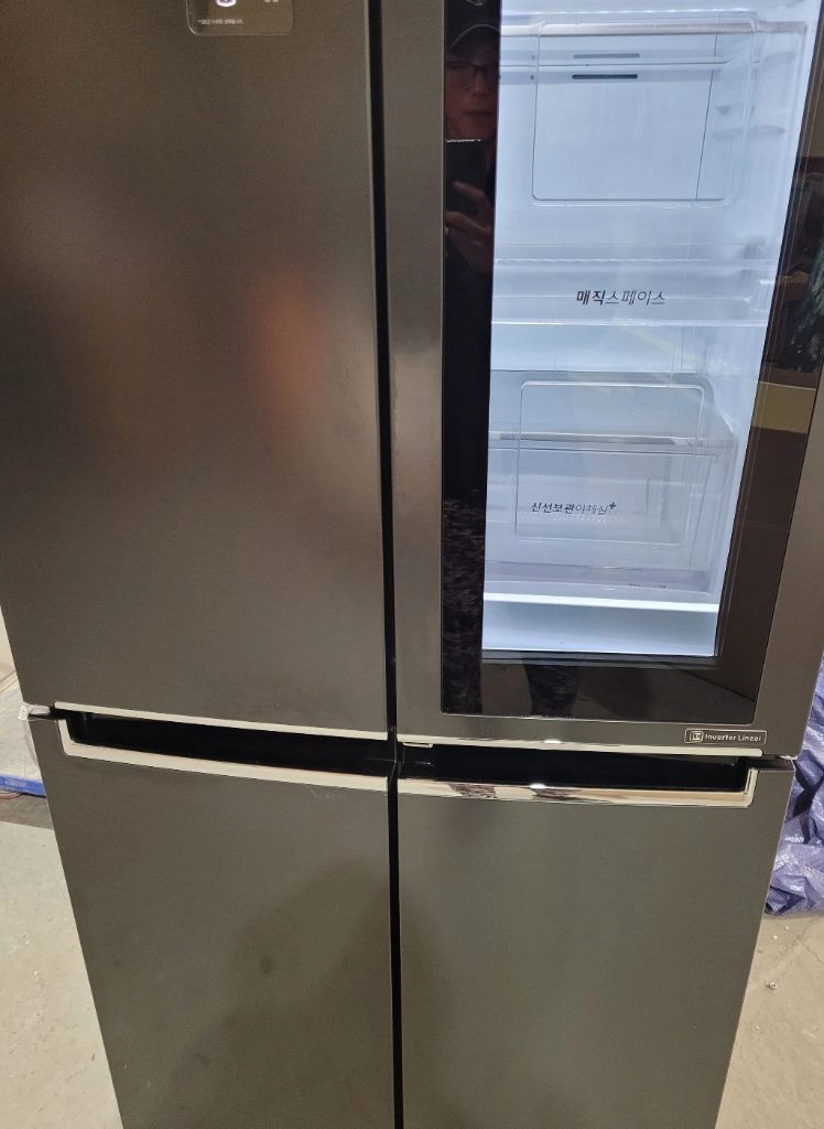 LG 4도어 냉장고 530L 세미빌트인 노크온 냉장고 F531MC75 이미지
