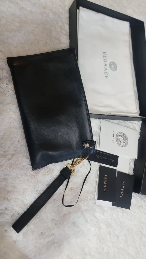 베르사체 메두사 블랙 정품 클러치백 이미지