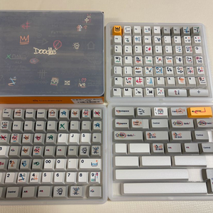 (새상품급) DoodleCaps 낙서 베이지 PBT 염료승화 키캡 이미지
