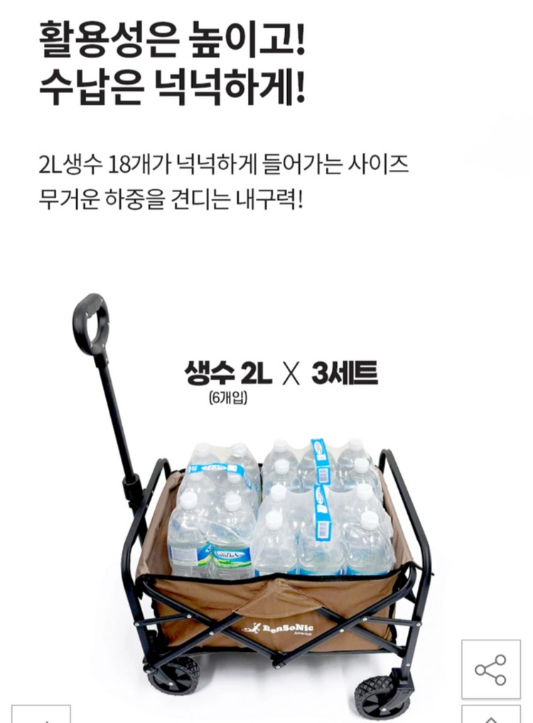 벤소닉 아웃도어 캠핑웨건 이미지