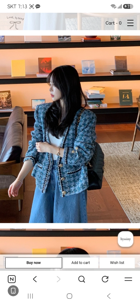 바이씨니 코코페어트위드자켓 이미지
