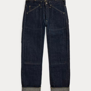 RRL 더블알엘 리미티드 에디션 셀비지 카펜터 진 가죽 뉴스보이 무스탕 폴로 발마칸 덱자켓 러프아웃 류준열 스웨이드 이미지