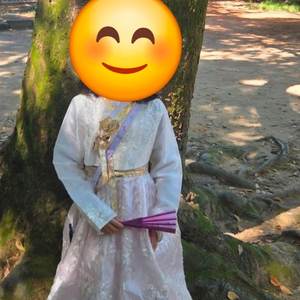 전주한옥마을 개량한복 금박 자수 여아(130) 이미지