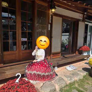 전주한옥마을 여아 개량한복 금박 자수(150) 이미지