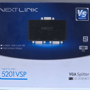 NEXT VGA 모니터 분배기 2포트 이미지