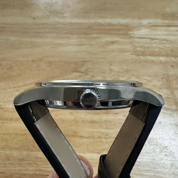 카키필드 스타일 군용 파일럿워치 [42mm] 밀리터리 쿼츠 손목시계 실버 & 블랙 (S급) 이미지