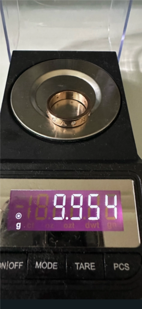 정품 불가리 18K 로즈골드 반지 59호 이미지