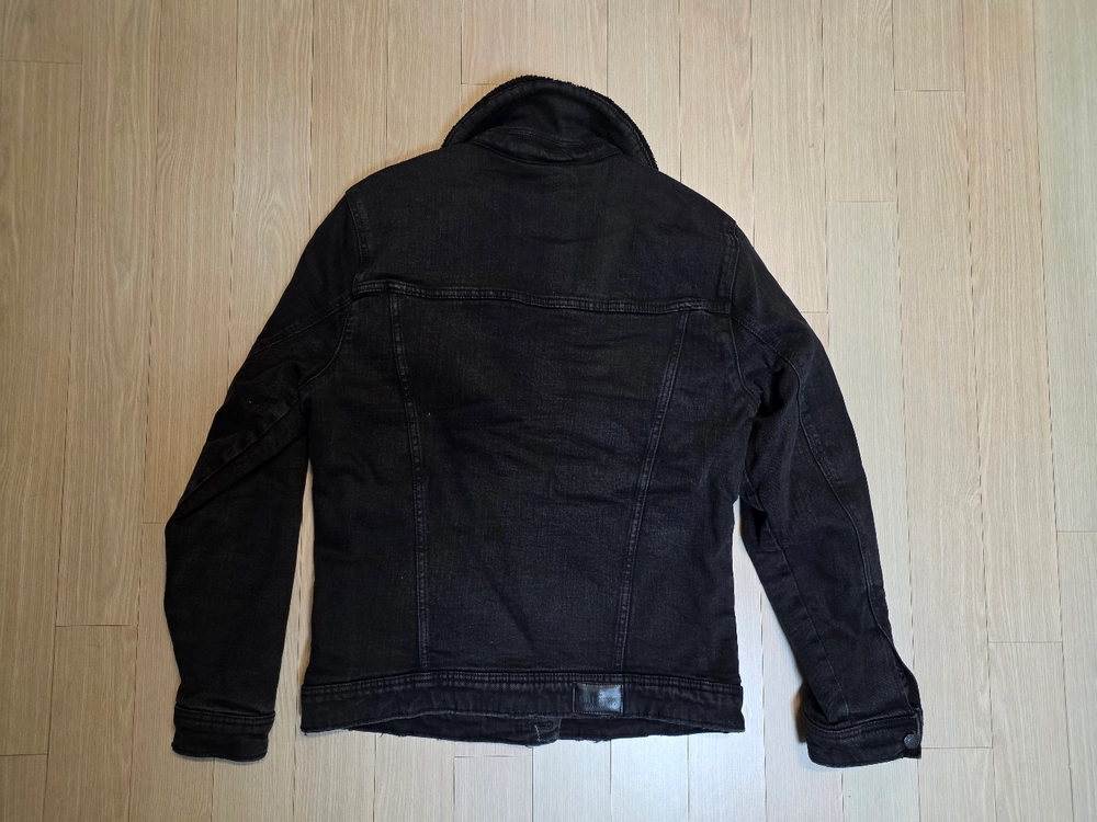 남성 L~XL 홀리스터 가을겨울용 양털 셰르파 데님 자켓 블랙 흑청 청자켓 남자 아우터 이미지