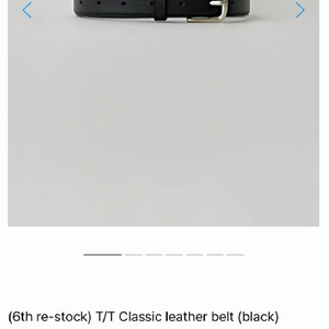 타낫 벨트 새상품 택포 43000원 T/T Classic leather belt (black) 이미지