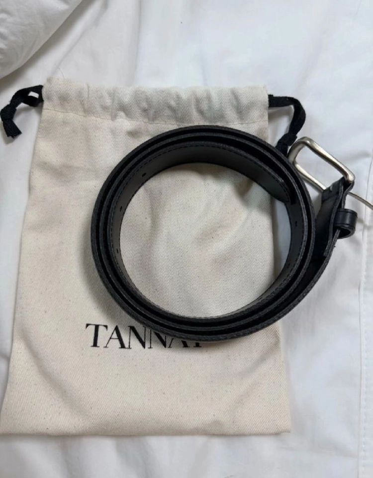 타낫 벨트 새상품 택포 43000원 T/T Classic leather belt (black) 이미지