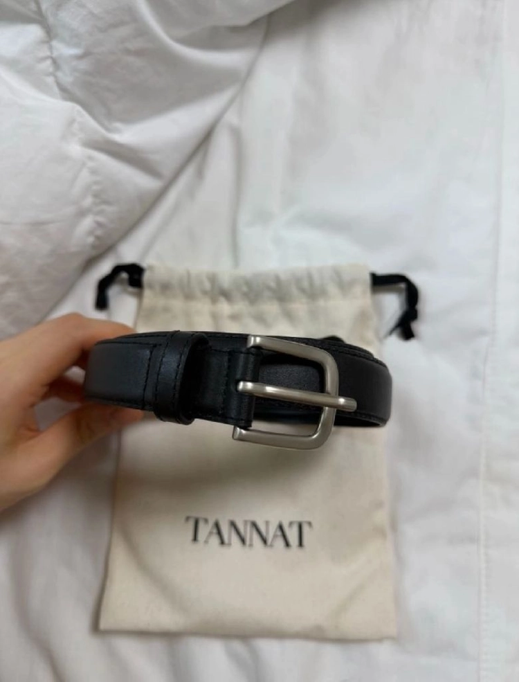 타낫 벨트 새상품 택포 43000원 T/T Classic leather belt (black) 이미지