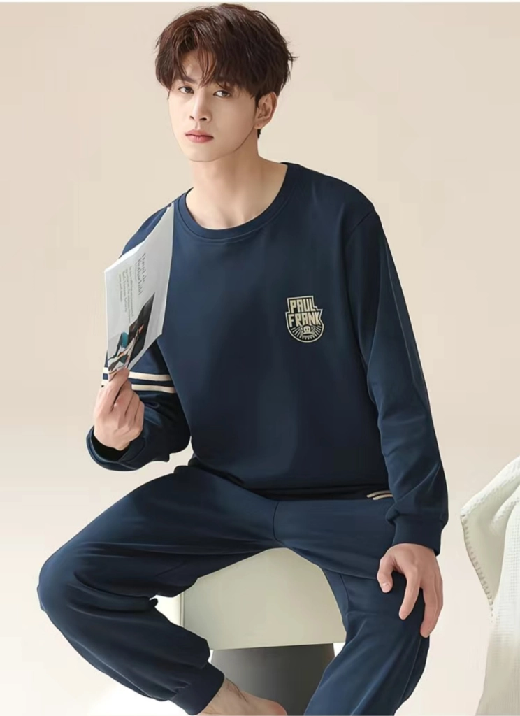 남여공용 홈웨어 상하세트 네이비(새상품) 이미지