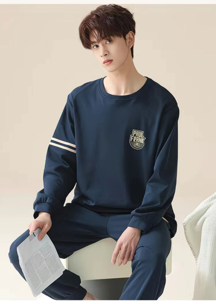 남여공용 홈웨어 상하세트 네이비(새상품) 이미지
