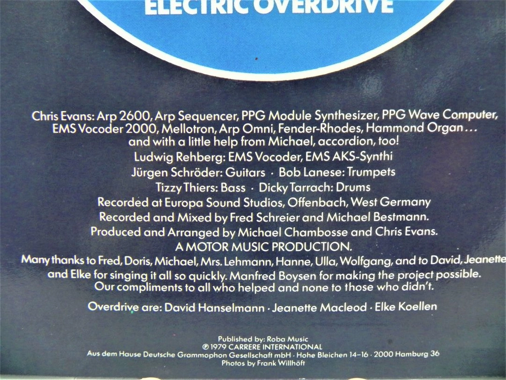 [개봉/극희귀] 오버드라이브 (Overdrive) LP - Electric Overdrive (크라우트록/신스팝) 이미지