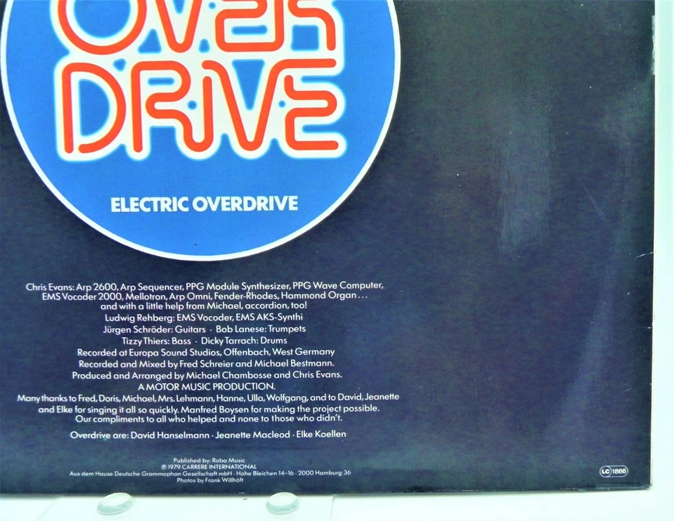 [개봉/극희귀] 오버드라이브 (Overdrive) LP - Electric Overdrive (크라우트록/신스팝) 이미지