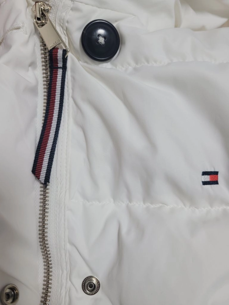 미착용)타미힐피거 TOMMY 여성 경량다운 미드패딩 S 이미지