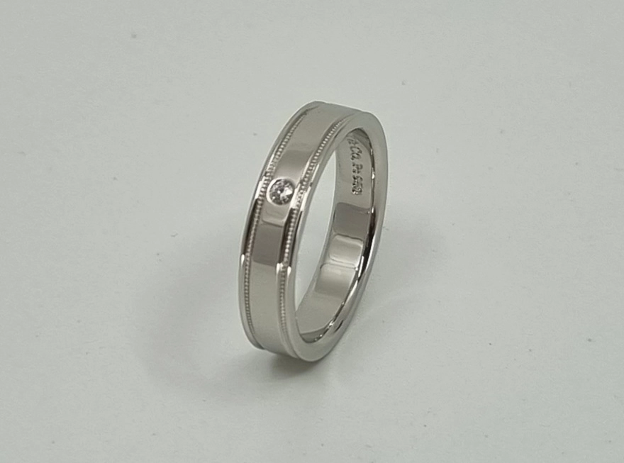 TIFFANY&CO 티파니앤코 밀그레인 플래티늄 9호 이미지