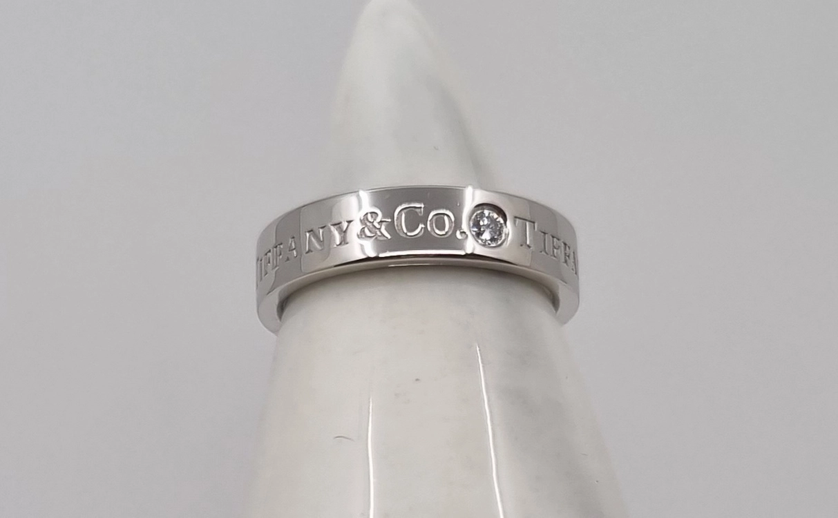 TIFFANY&CO 티파니앤코 밴드링 3다이아 5.5호 이미지