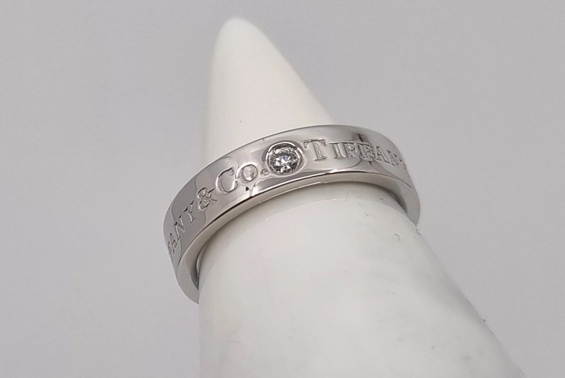 TIFFANY&CO 티파니앤코 밴드링 3다이아 5.5호 이미지