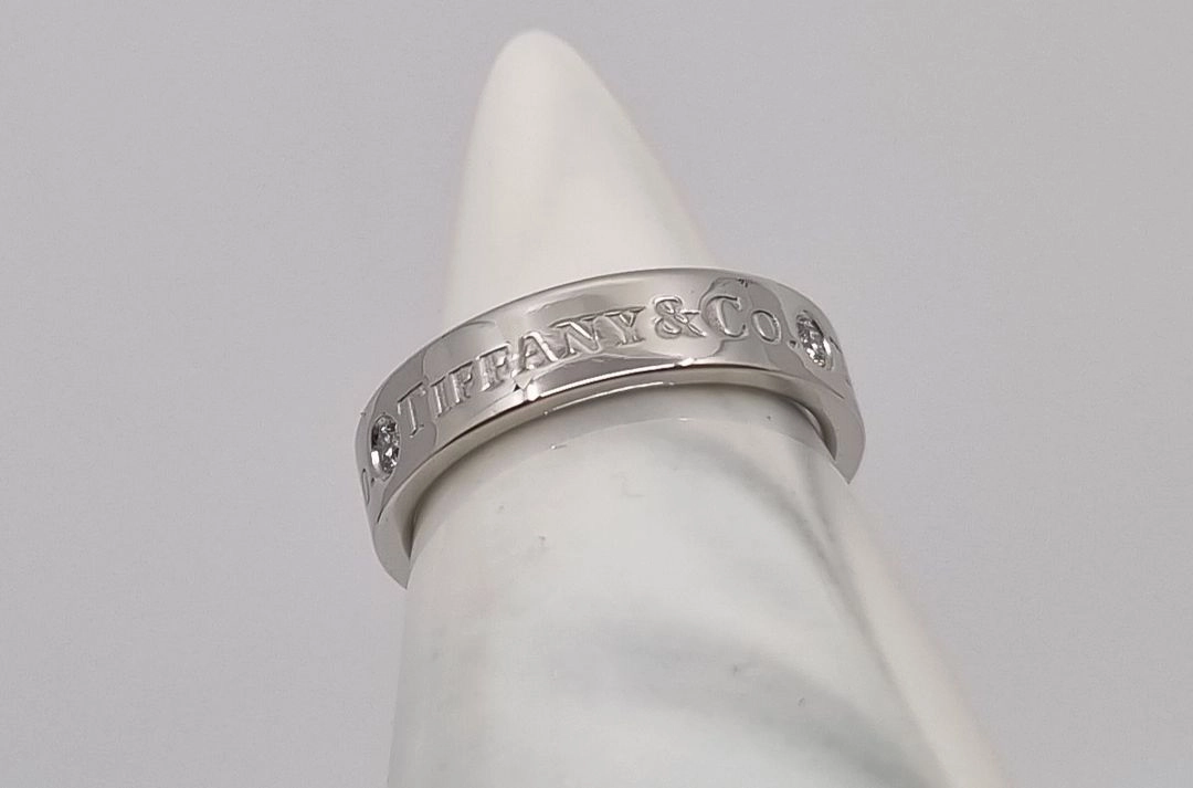 TIFFANY&CO 티파니앤코 밴드링 3다이아 5.5호 이미지
