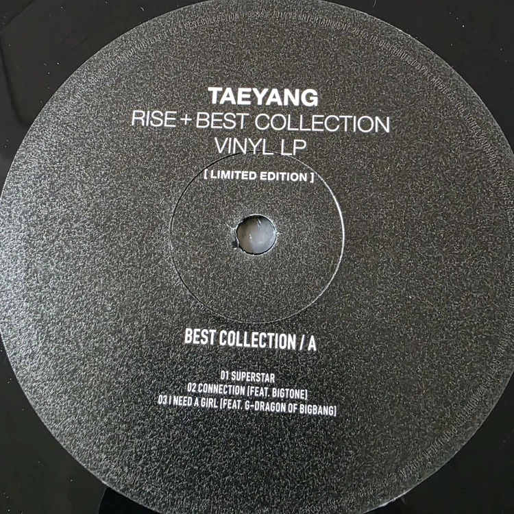 빅뱅 태양 RISE+베스트 컬렉션 한정반 2LP 이미지