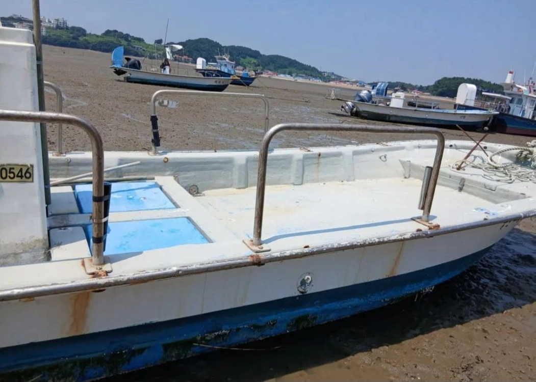 야마하 4싸이클 60마력 선외기 보트 낚시배 어선 배 레져선 이미지