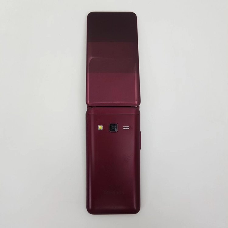 서울 갤럭시 폴더2 (G160) 버건디 레드 팝니다. 이미지