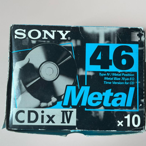 SONY 메탈 CDix4 카세트테이프 (미개봉) 이미지