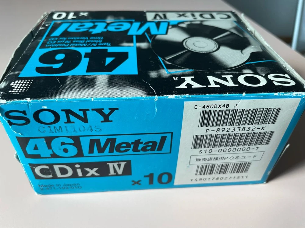 SONY 메탈 CDix4 카세트테이프 (미개봉) 이미지