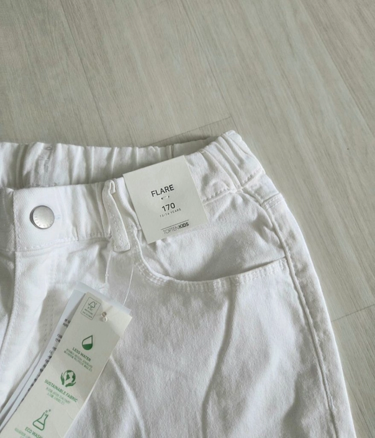 브랜드 여아 (성인가능) 밴딩 부츠컷 데님팬츠 (170) 이미지