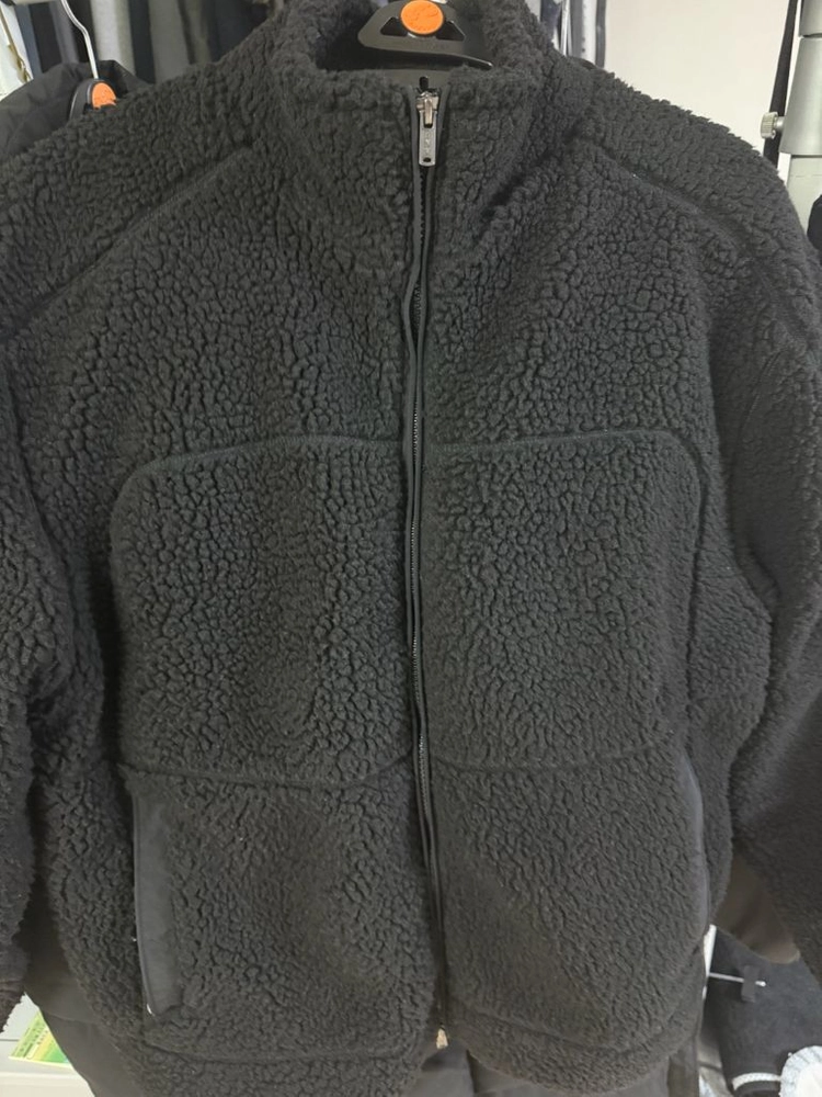 노매뉴얼 TRACE SHERPA FLEECE JACKET -BLACK 플리스/뽀글이 이미지