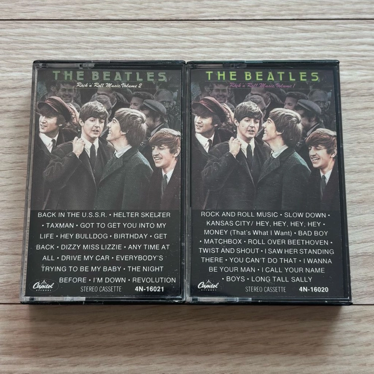비틀즈 The Beatles Rock N Roll Music Volume I II 록앤롤 뮤직 카세트 테이프 2개 이미지