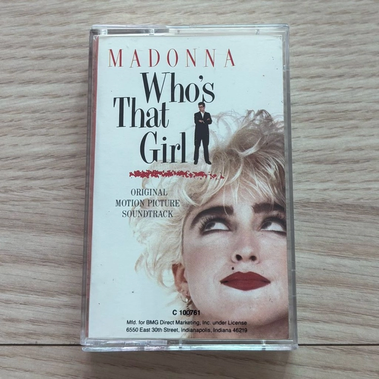 마돈나 MADONNA Whos That Girl 후즈 댓 걸 카세트 테이프 미국반 1987년 앨범 음반 이미지