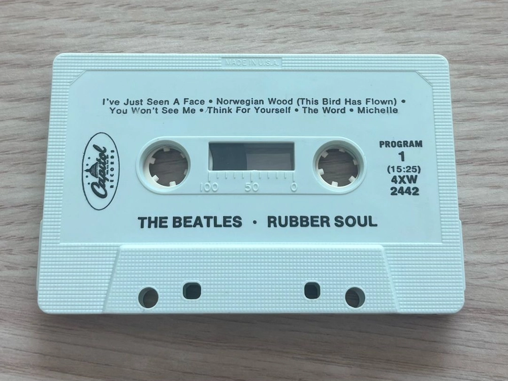 비틀즈 THE BEATLES Rubber Soul 러버 소울 카세트 테이프 미국반 1978년 앨범 음반 이미지