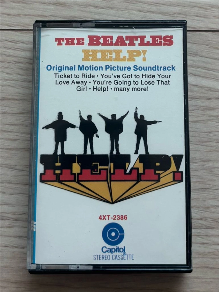 비틀즈 THE BEATLES Help! 헬프 카세트 테이프 미국반 Capitol 1969년 초기 프레스 앨범 음반 이미지