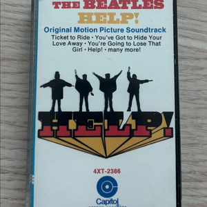 비틀즈 THE BEATLES Help! 헬프 카세트 테이프 미국반 Capitol 1969년 초기 프레스 앨범 음반 이미지