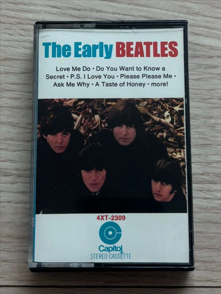 비틀즈 THE BEATLES The Early Beatles 카세트 테이프 미국반 1969년 초기 프레스 앨범 음반 이미지