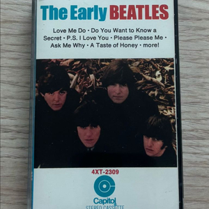 비틀즈 THE BEATLES The Early Beatles 카세트 테이프 미국반 1969년 초기 프레스 앨범 음반 이미지