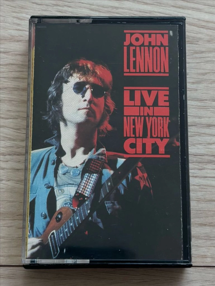 존 레논 JOHN LENNON Live in New York City 카세트 테이프 미국반 1986년 음반 비틀즈 이미지
