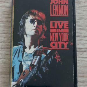 존 레논 JOHN LENNON Live in New York City 카세트 테이프 미국반 1986년 음반 비틀즈 이미지