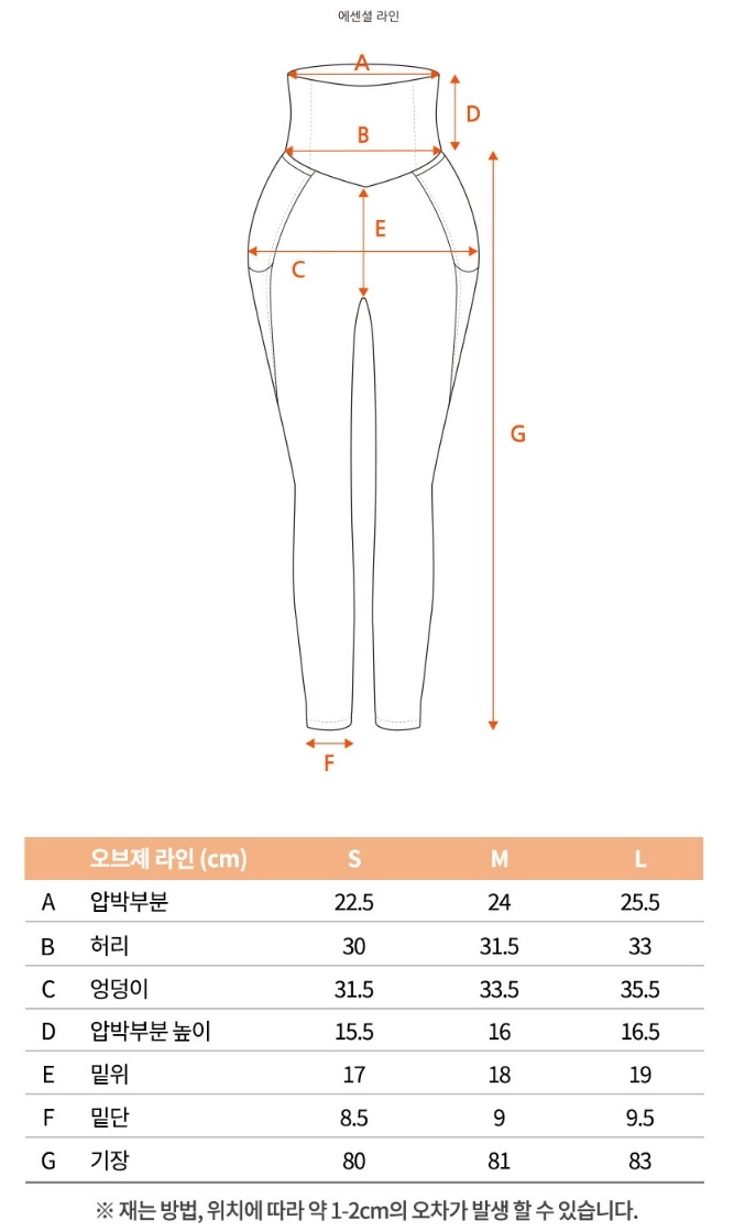 허파고리 레깅스 에센셜 라인 입는 지방흡입 보정 레깅스 S 사이즈 미개봉 새제품 골반패드 없음 이미지