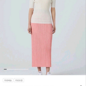이세이미야케 플리츠플리즈 씨커스커트 코랄핑크 3사이즈 새상품 이미지