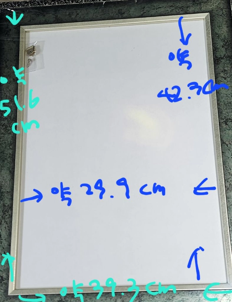 새제품>걸이형A3액자(유리X/2개/각4천원) 이미지