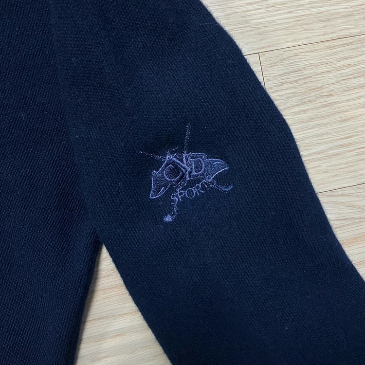 [Dior] 90s 크리스찬 디올 무슈 스포츠 울 가디건 네이비 이미지